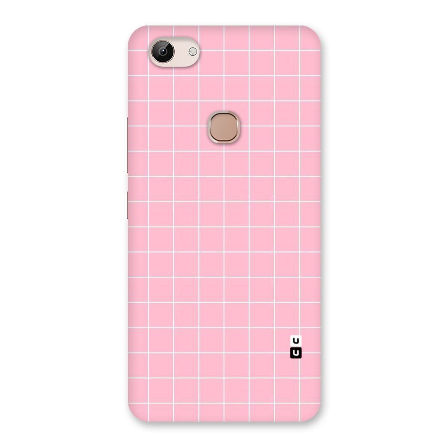 Pink Checks Back Case for Vivo Y83