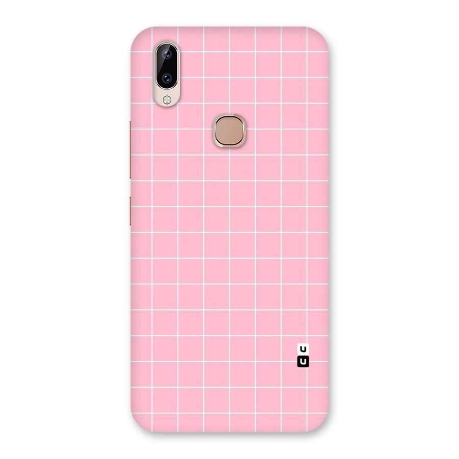 Pink Checks Back Case for Vivo Y83 Pro