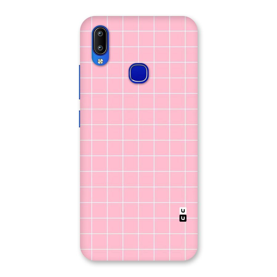 Pink Checks Back Case for Vivo Y91