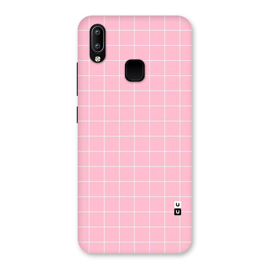 Pink Checks Back Case for Vivo Y93