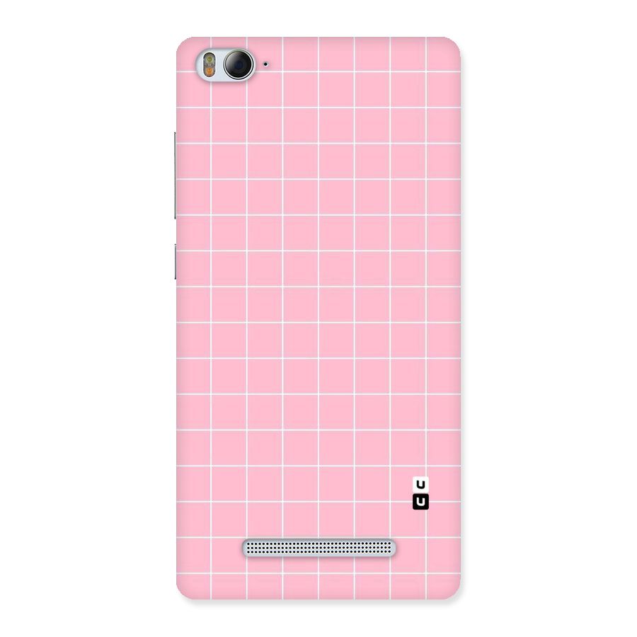 Pink Checks Back Case for Xiaomi Mi4i