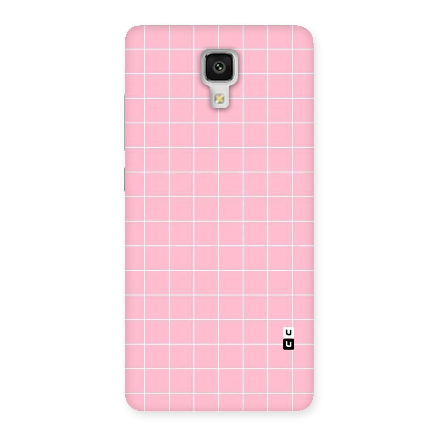 Pink Checks Back Case for Xiaomi Mi 4