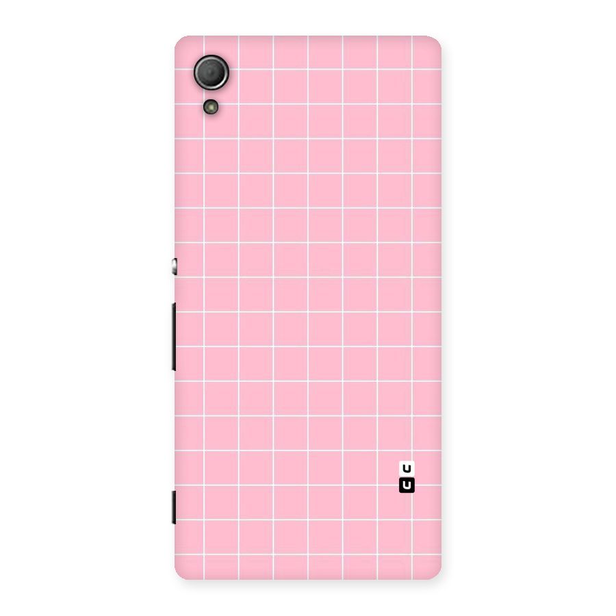 Pink Checks Back Case for Xperia Z4