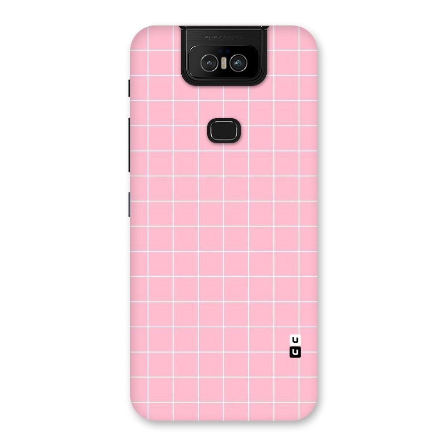Pink Checks Back Case for Zenfone 6z