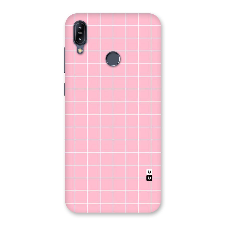 Pink Checks Back Case for Zenfone Max M2