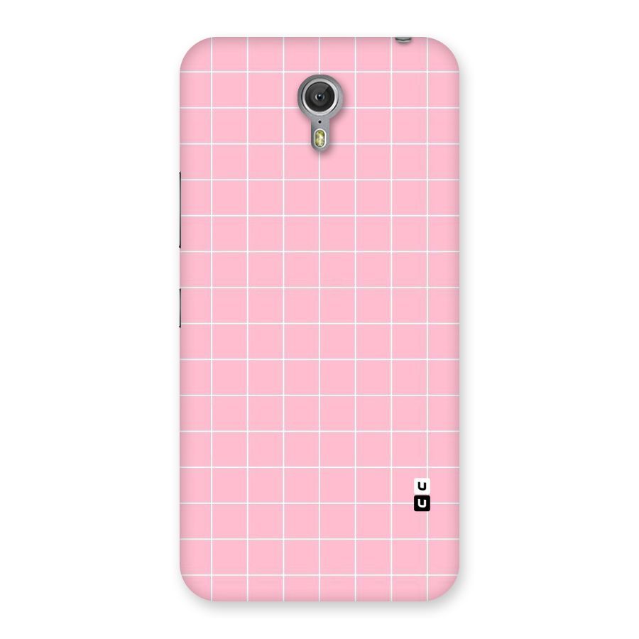 Pink Checks Back Case for Zuk Z1