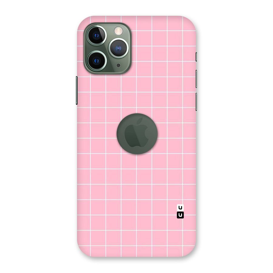 Pink Checks Back Case for iPhone 11 Pro Logo  Cut