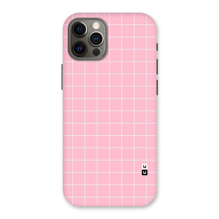 Pink Checks Back Case for iPhone 12 Pro