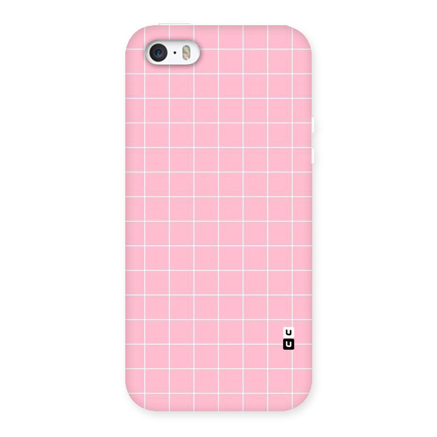 Pink Checks Back Case for iPhone 5 5S