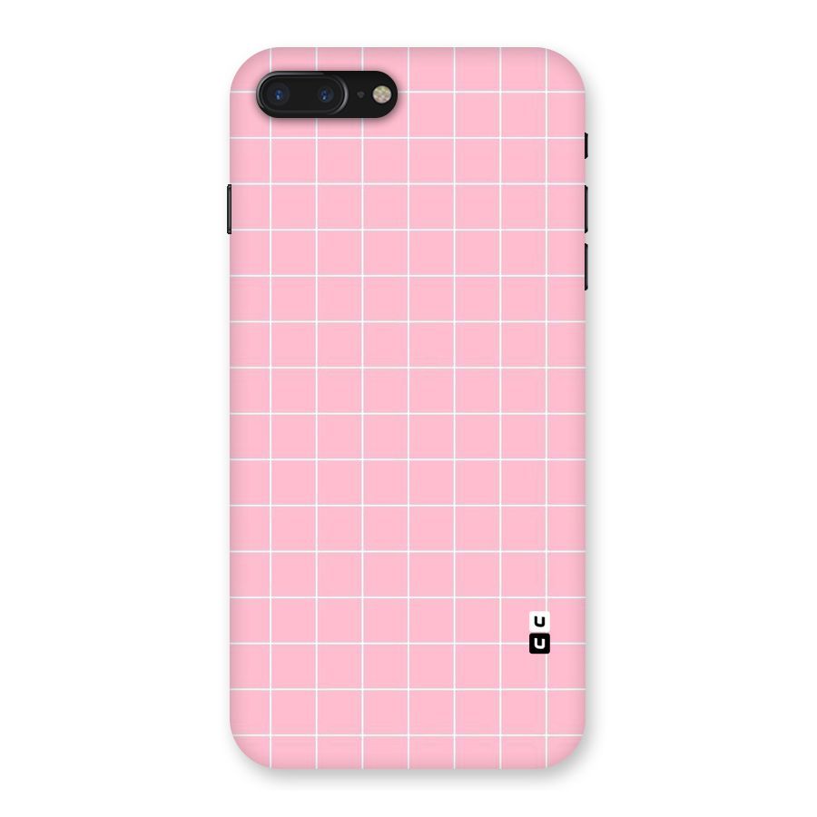 Pink Checks Back Case for iPhone 7 Plus