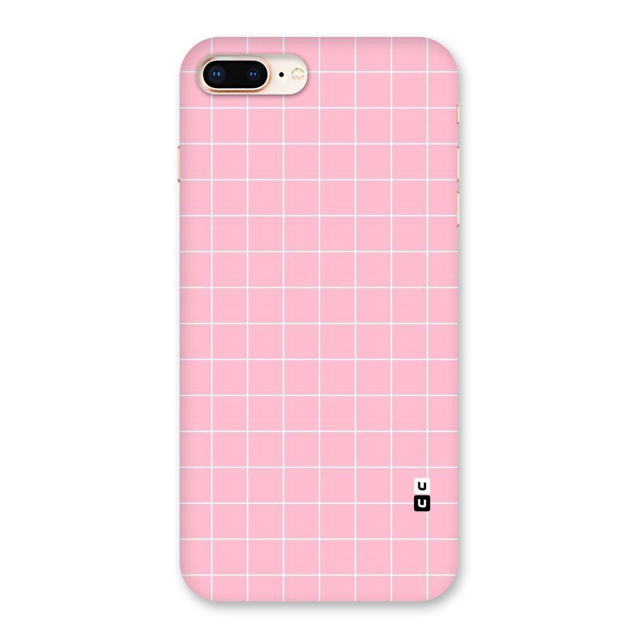 Pink Checks Back Case for iPhone 8 Plus