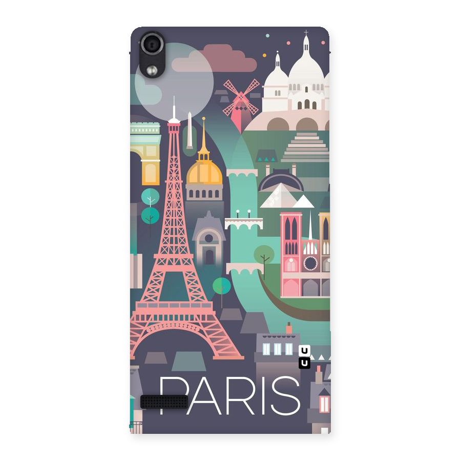 Pink Cute Tower Back Case for Ascend P6