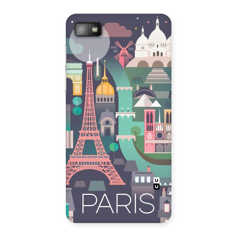 Pink Cute Tower Back Case for Blackberry Z10