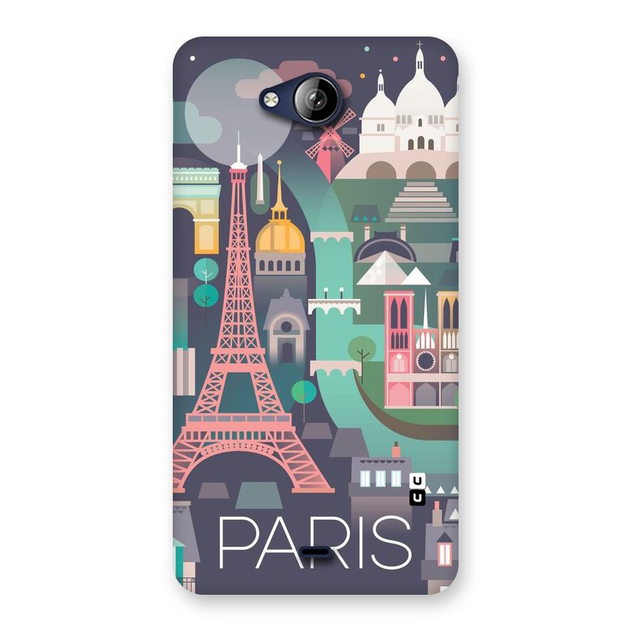 Pink Cute Tower Back Case for Canvas Play Q355