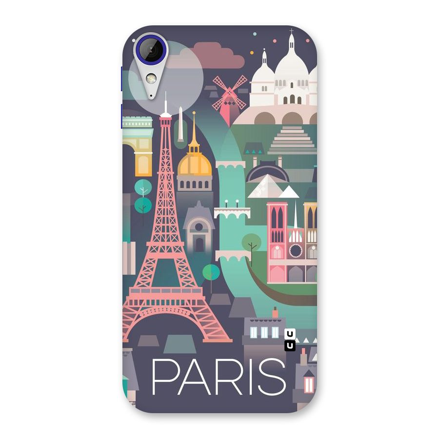 Pink Cute Tower Back Case for Desire 830