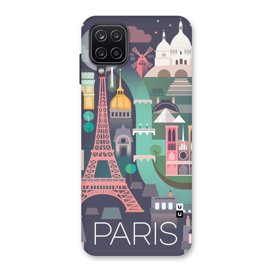 Pink Cute Tower Back Case for Galaxy A12