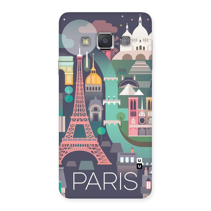 Pink Cute Tower Back Case for Galaxy A3