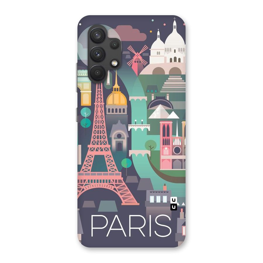 Pink Cute Tower Back Case for Galaxy A32