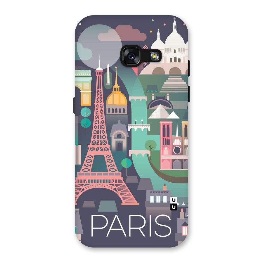 Pink Cute Tower Back Case for Galaxy A3 (2017)