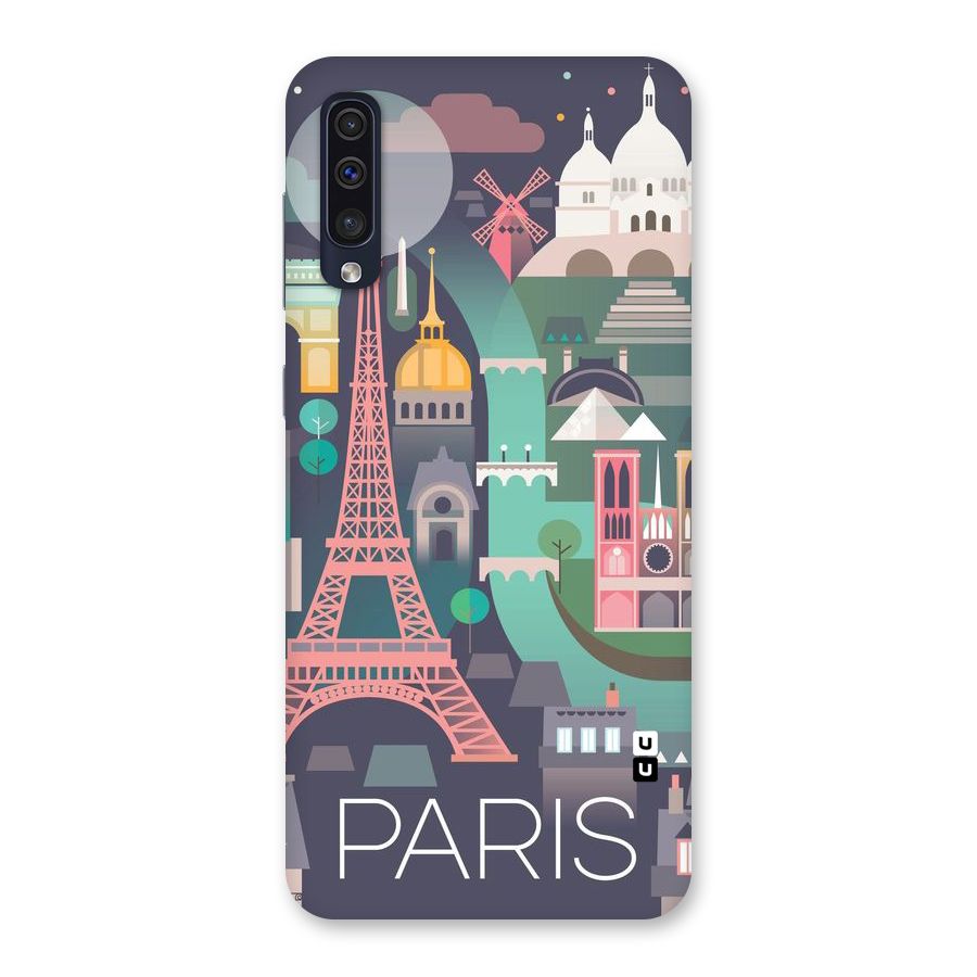 Pink Cute Tower Back Case for Galaxy A50