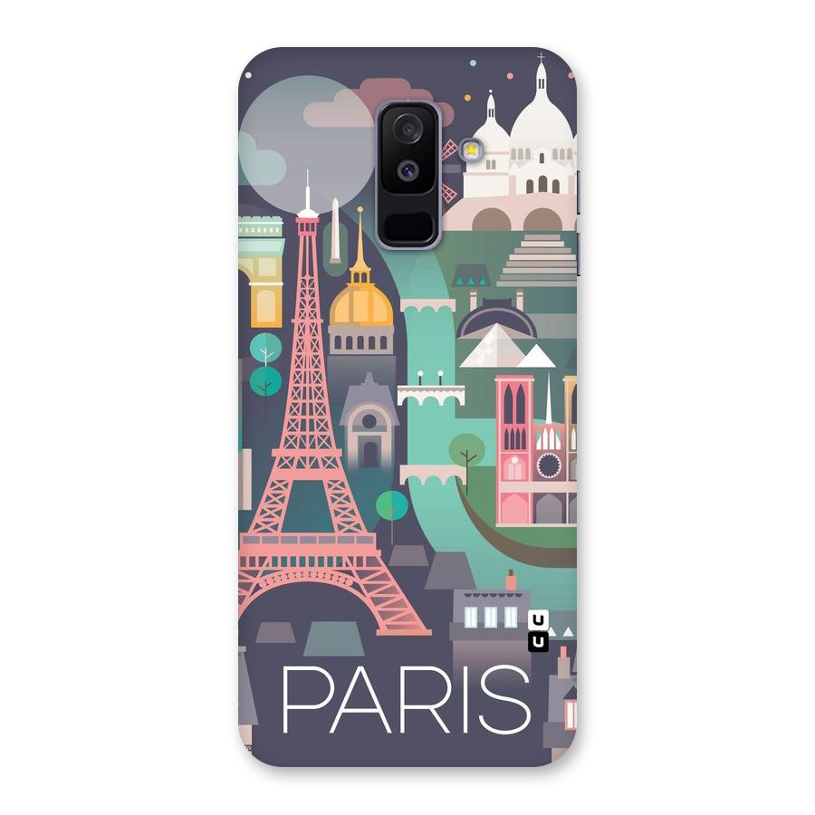Pink Cute Tower Back Case for Galaxy A6 Plus