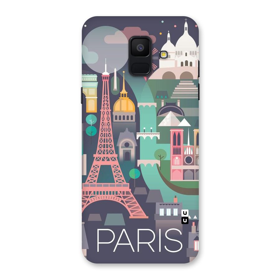 Pink Cute Tower Back Case for Galaxy A6 (2018)