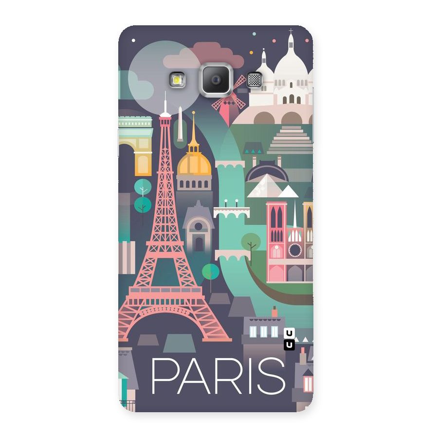 Pink Cute Tower Back Case for Galaxy A7