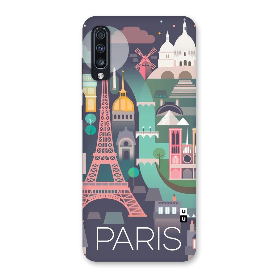 Pink Cute Tower Back Case for Galaxy A70s
