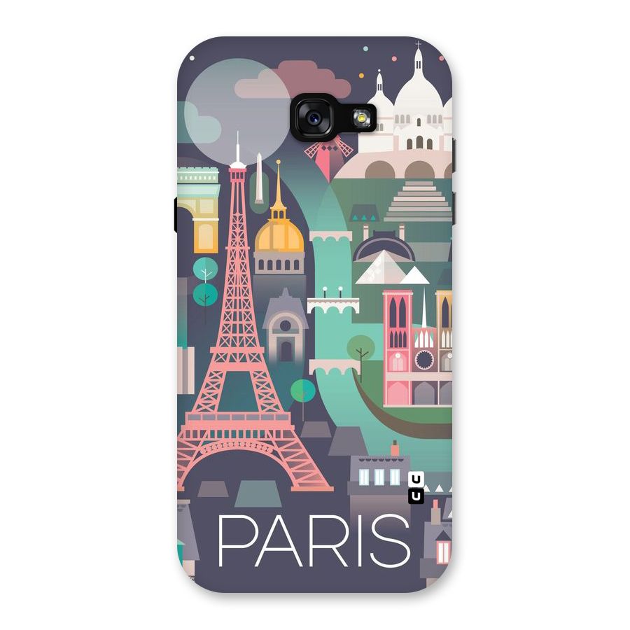 Pink Cute Tower Back Case for Galaxy A7 (2017)