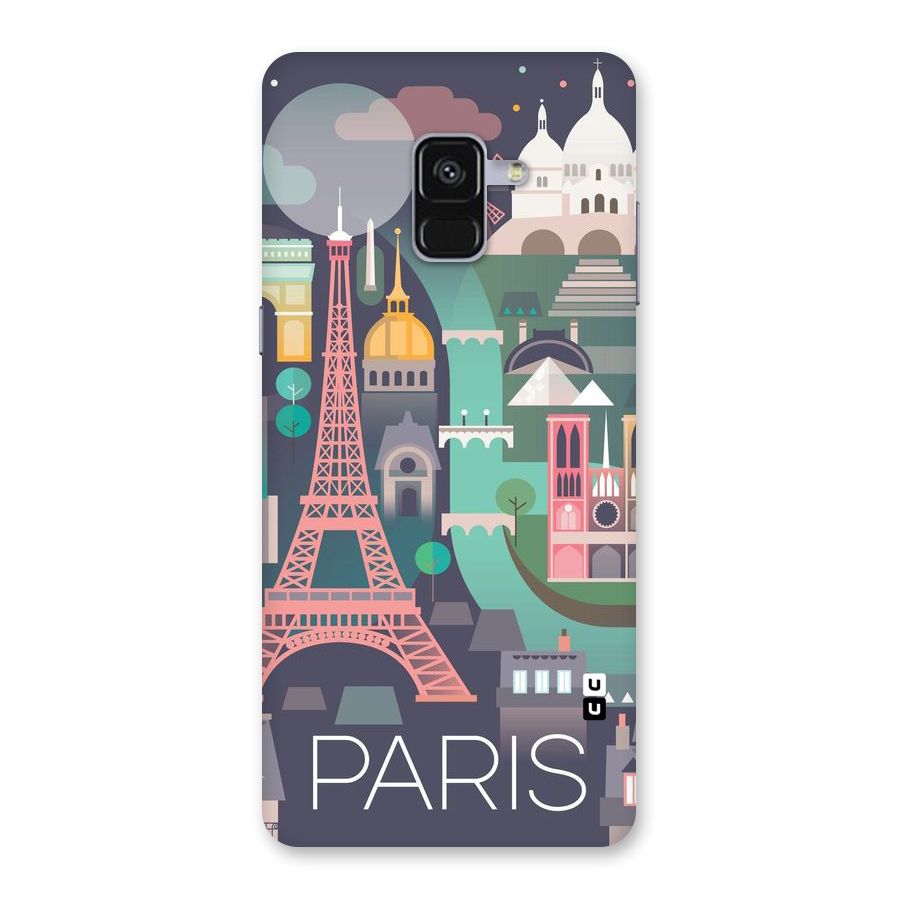 Pink Cute Tower Back Case for Galaxy A8 Plus