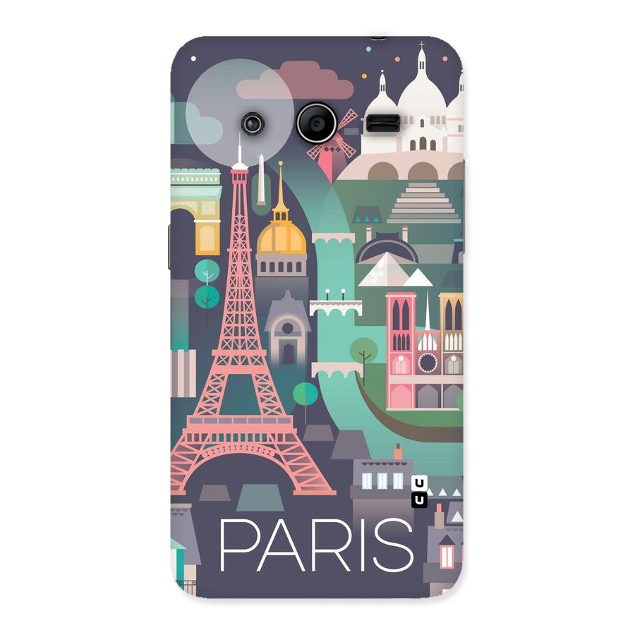 Pink Cute Tower Back Case for Galaxy Core 2