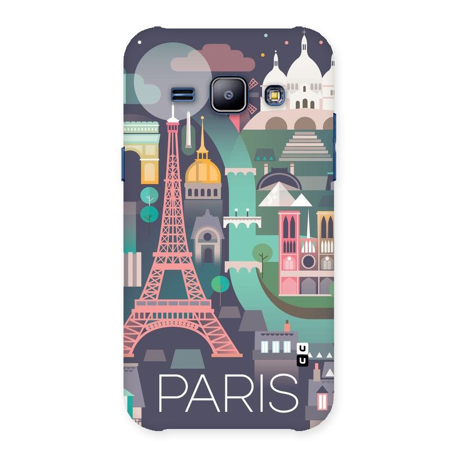 Pink Cute Tower Back Case for Galaxy J1