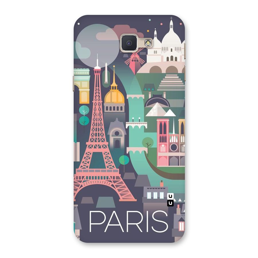 Pink Cute Tower Back Case for Galaxy J5 Prime
