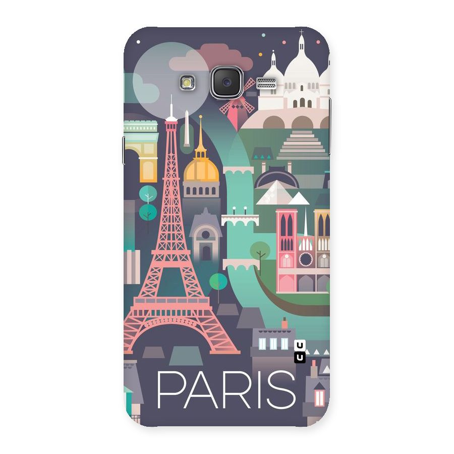 Pink Cute Tower Back Case for Galaxy J7
