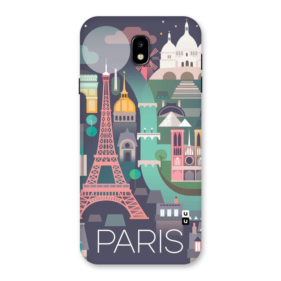 Pink Cute Tower Back Case for Galaxy J7 Pro