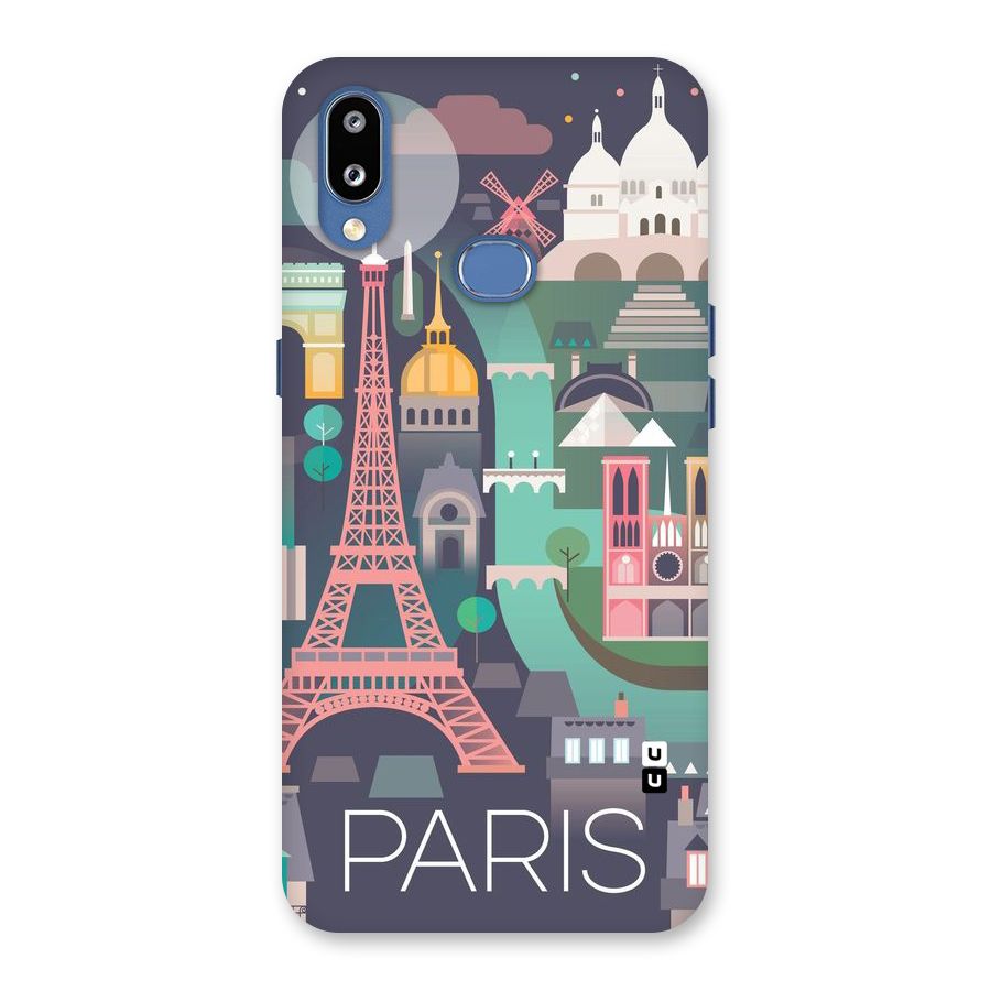 Pink Cute Tower Back Case for Galaxy M01s