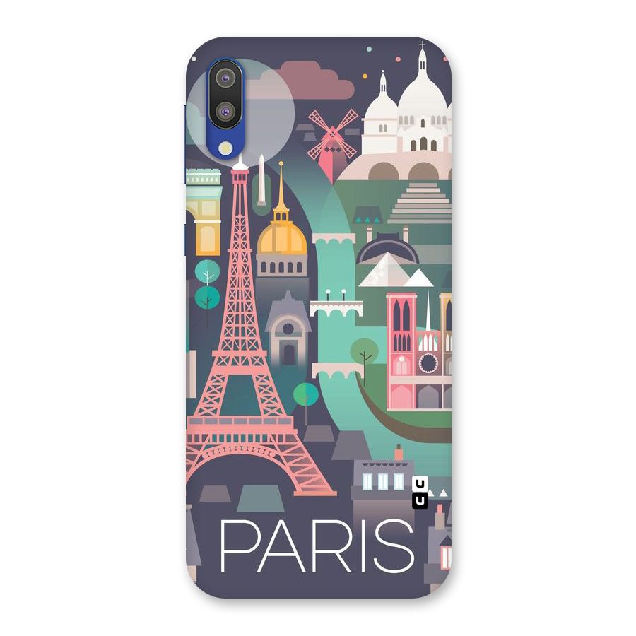 Pink Cute Tower Back Case for Galaxy M10