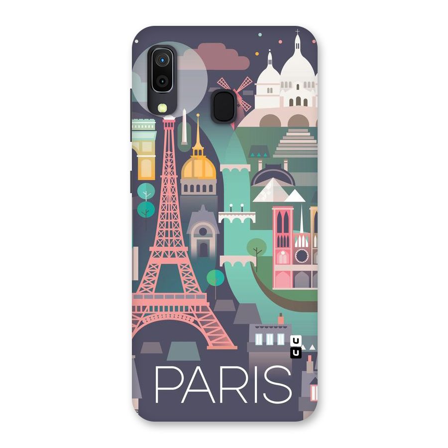 Pink Cute Tower Back Case for Galaxy M10s