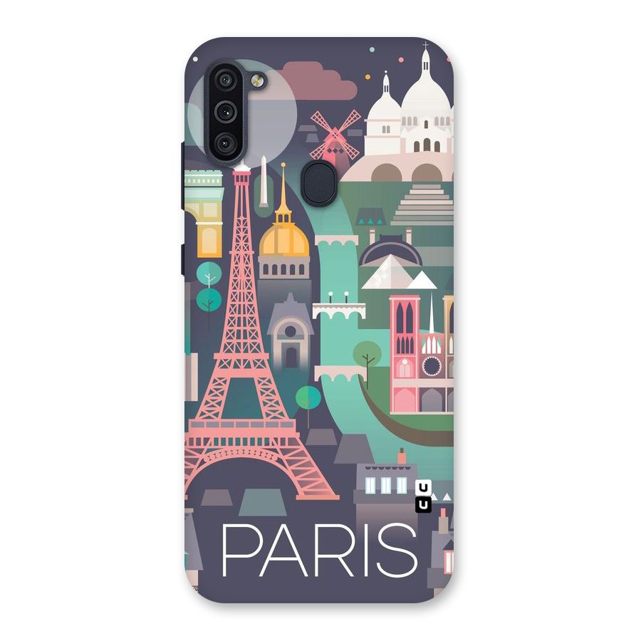 Pink Cute Tower Back Case for Galaxy M11