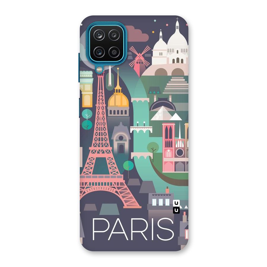 Pink Cute Tower Back Case for Galaxy M12
