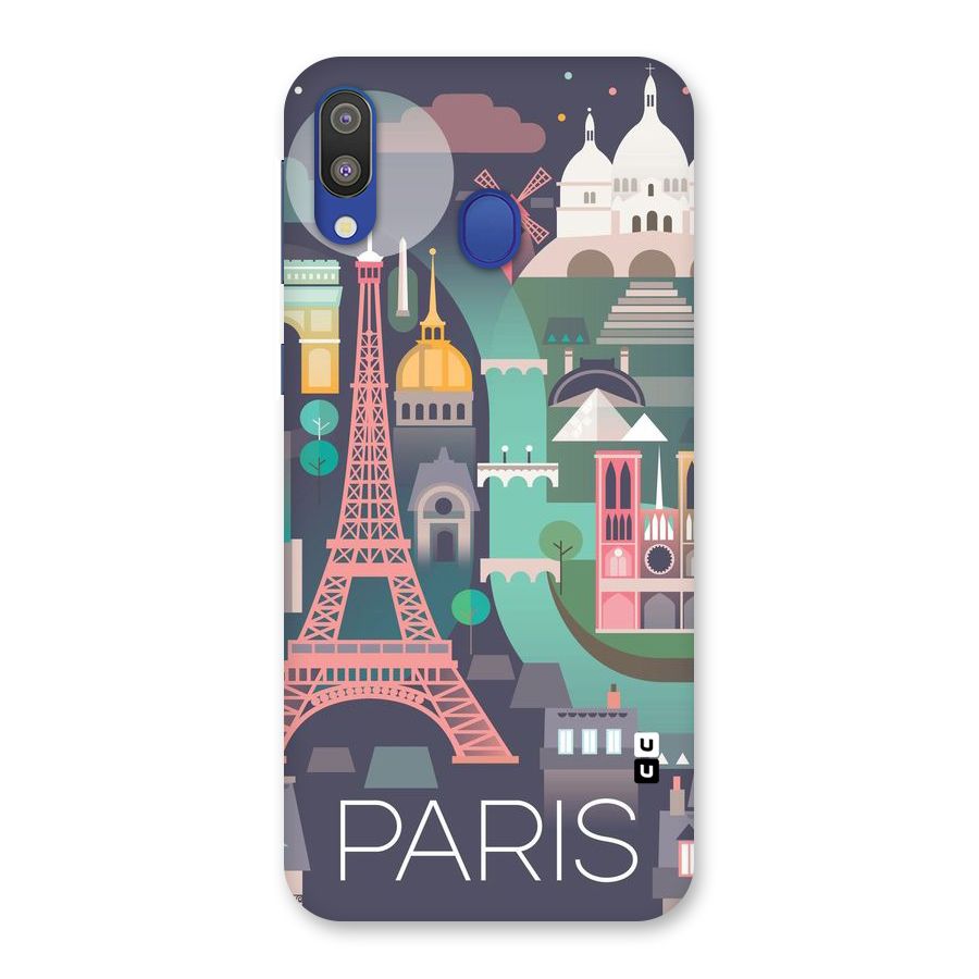 Pink Cute Tower Back Case for Galaxy M20