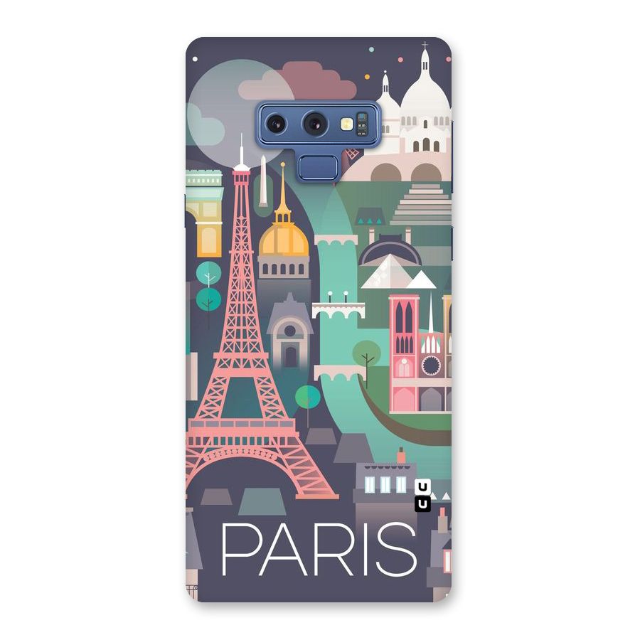 Pink Cute Tower Back Case for Galaxy Note 9