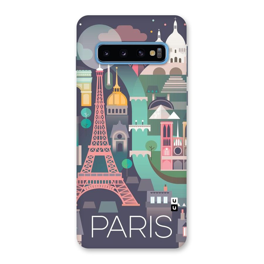 Pink Cute Tower Back Case for Galaxy S10