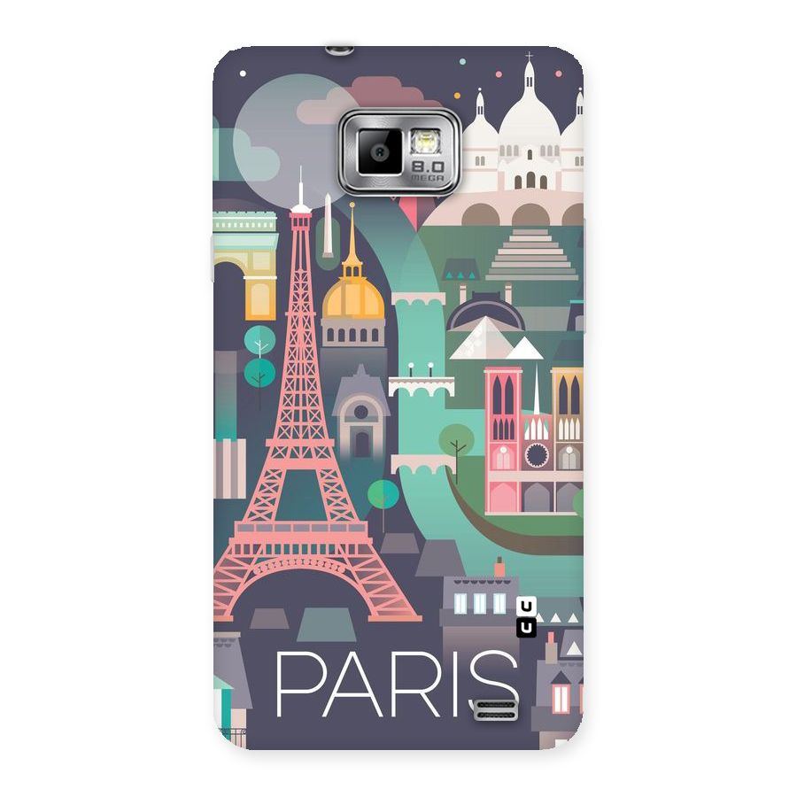 Pink Cute Tower Back Case for Galaxy S2