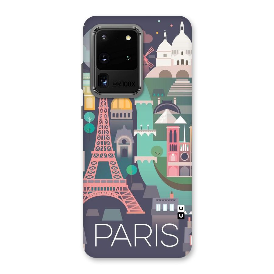 Pink Cute Tower Back Case for Galaxy S20 Ultra