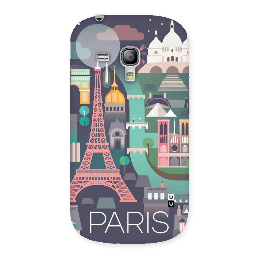Pink Cute Tower Back Case for Galaxy S3 Mini