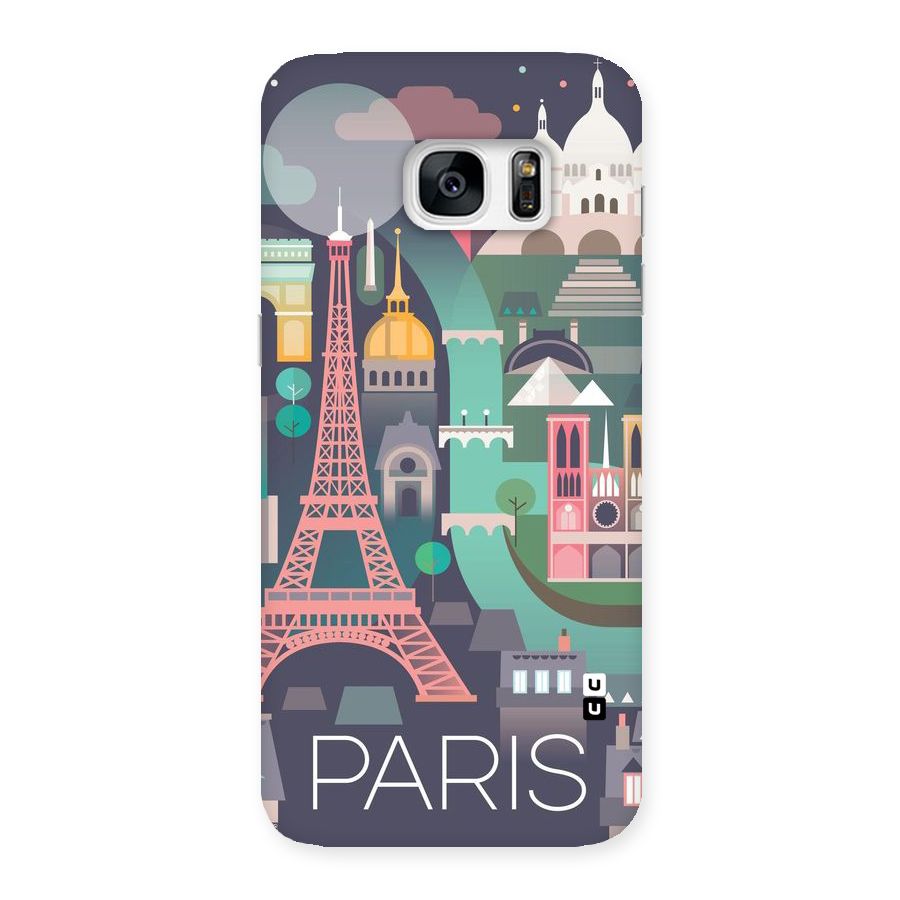 Pink Cute Tower Back Case for Galaxy S7 Edge