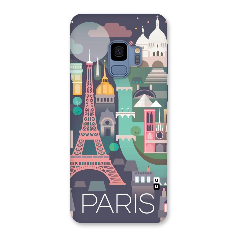 Pink Cute Tower Back Case for Galaxy S9