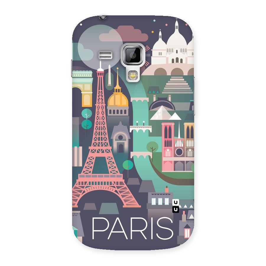 Pink Cute Tower Back Case for Galaxy S Duos