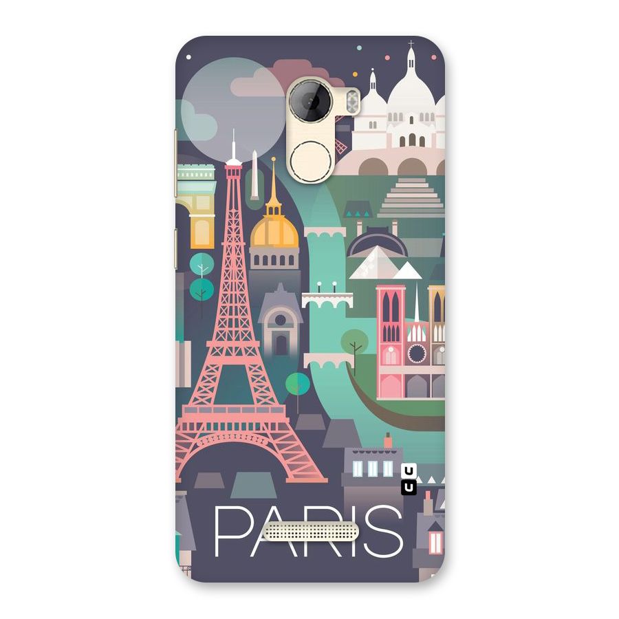 Pink Cute Tower Back Case for Gionee A1 LIte